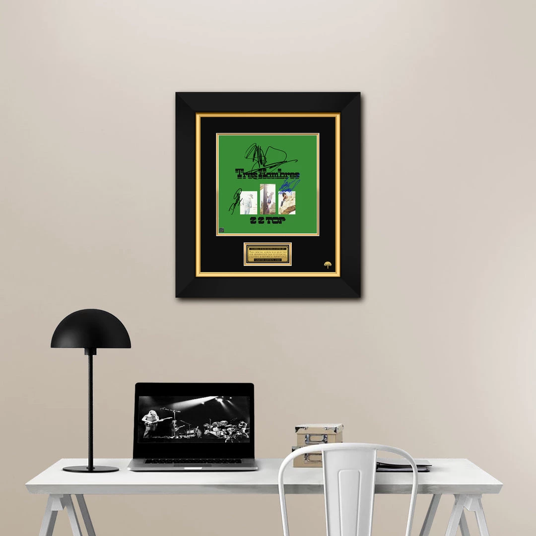 RARE-T ZZ Top - Tres Hombres Limited Signature Edition Studio Licensed LP Cover Custom Frame 7 RARE-T ZZ Top - Tres Hombres Limited Signature Edition Studio Licensed LP Cover Custom Frame