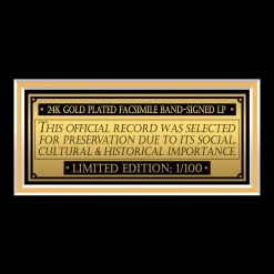 Rare-T ZZ Top - Tres Hombres Limited Signature Edition Studio Licensed Gold LP Custom Frame