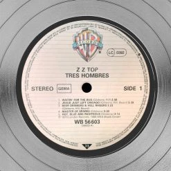 Rare-T ZZ Top - Tres Hombres Limited Signature Edition Studio Licensed Platium LP Custom Frame 16 Rare-T ZZ Top - Tres Hombres Limited Signature Edition Studio Licensed Platium LP Custom Frame