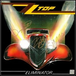 Rare-T ZZ Top Eliminator Gold LP Limited Signature Edition Studio Licensed Custom Frame